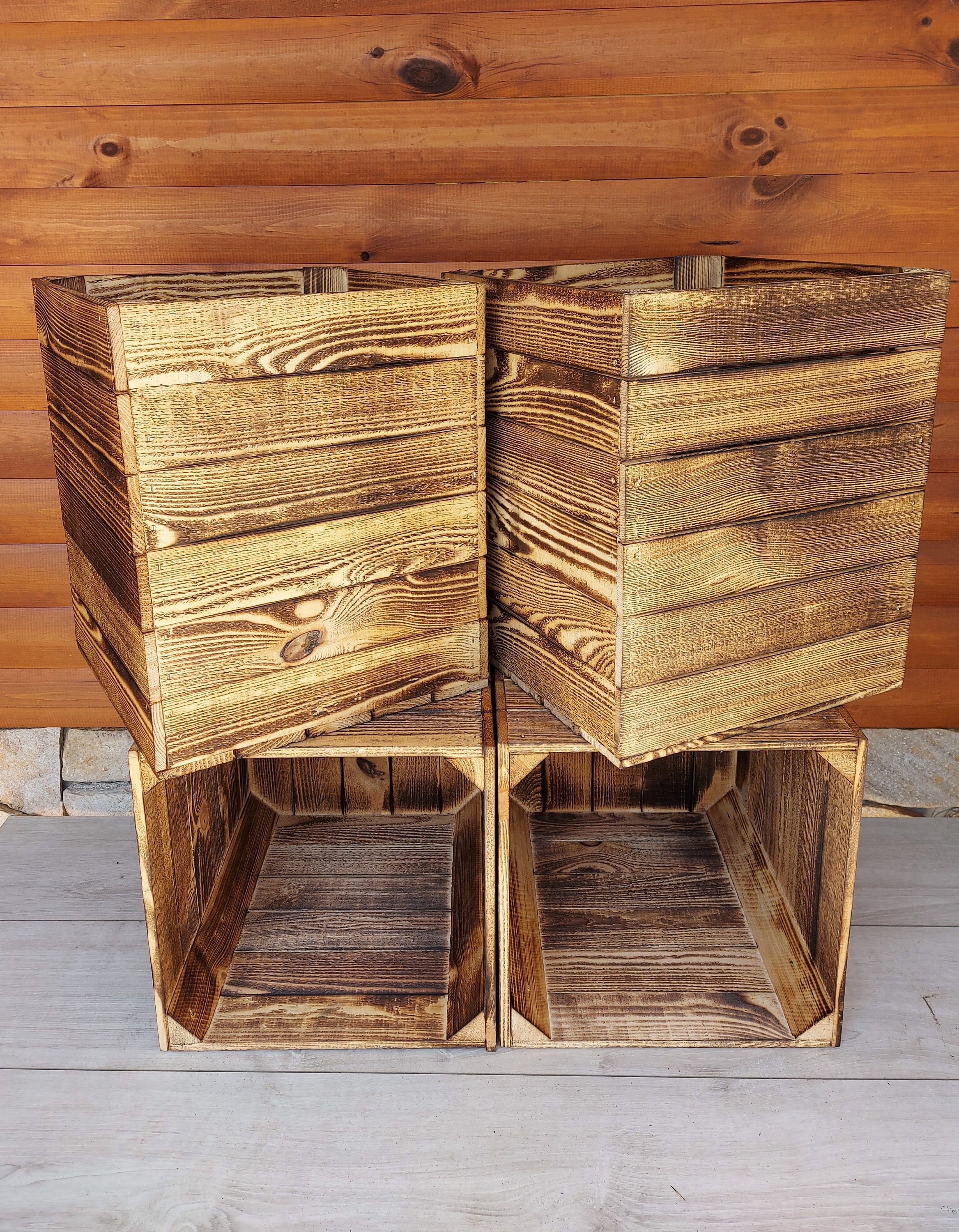 Wooden Kallax Crates 33x38x33 Storage Basket Natural or Etsy