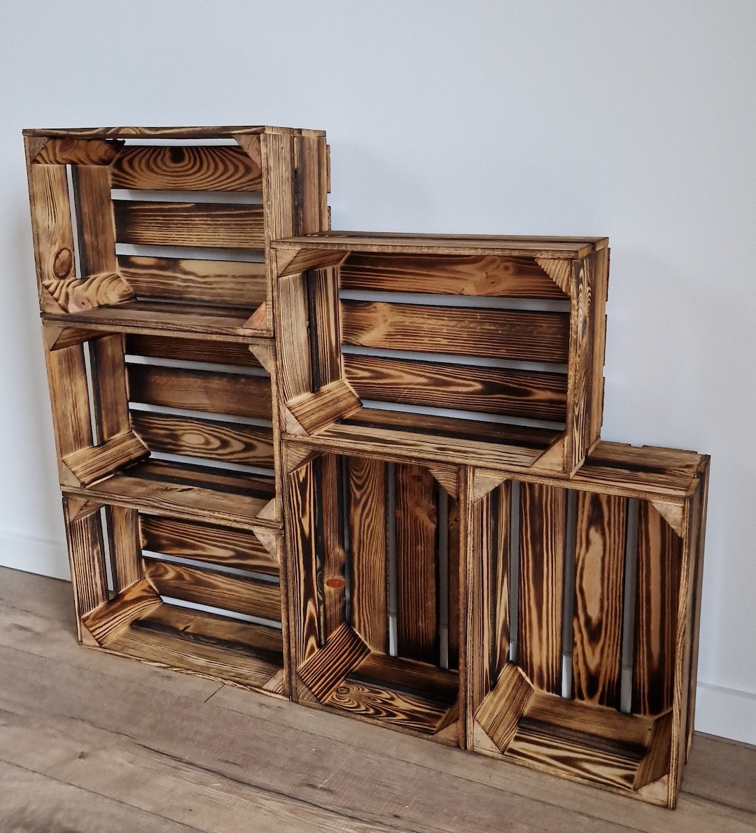 Petites Caisses En Bois Au Style Naturel Ou Avec Finition Effet Brûlé ...