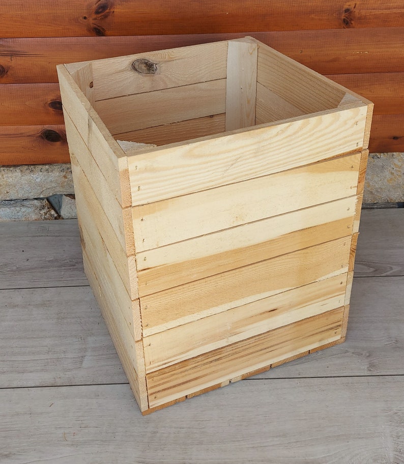 Wooden Kallax Crates 33x38x33 Storage Basket Natural or Etsy