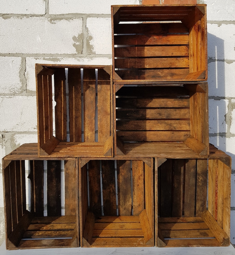 21 Industrial Upcycled Furniture Ideas - Apple Box / Crates Cupboards