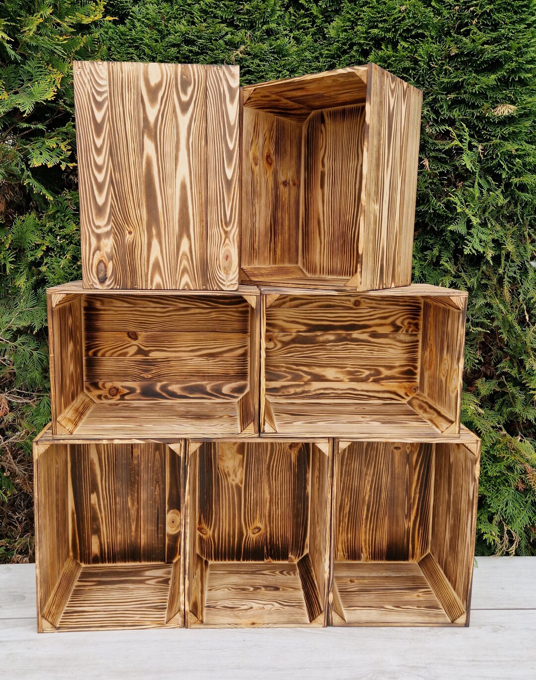 Wooden Sturdy Crates for Storage in Sets of 1-12 Boxes, Home Decor, Garden Wood Solution Trunk, Solid Boxes - Etsy Wooden Sturdy Crates for Storage in Sets of 1-12 Boxes, Home Decor, Garden Wood Solution Trunk, Solid Boxes - Etsy