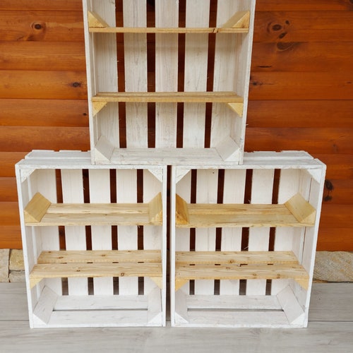 Strong Wooden Crates Fruit Apple Boxes Vintage Home Decor Etsy UK