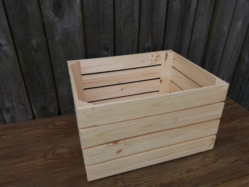 Genuine Wooden Crate Apple Fruit Crates Strong and Natural Etsy UK
