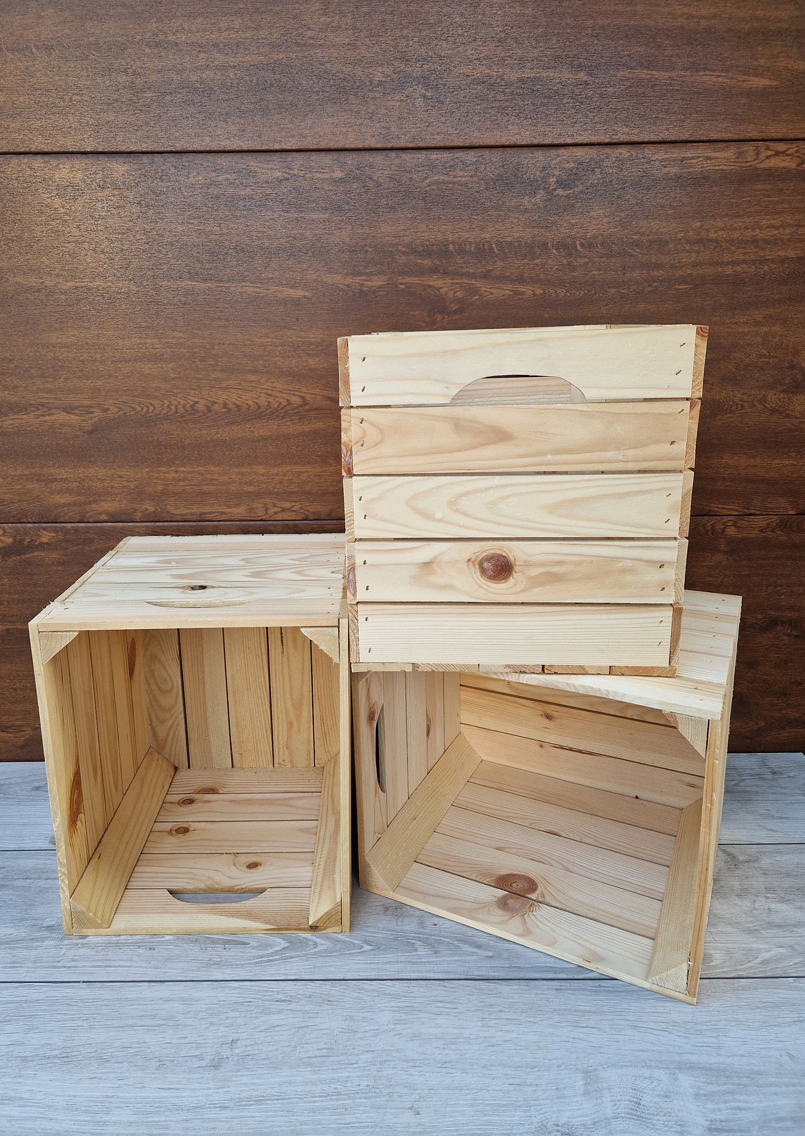 Wooden Crate for Kallax Unit 33x38x33cm Storage Wooden Etsy