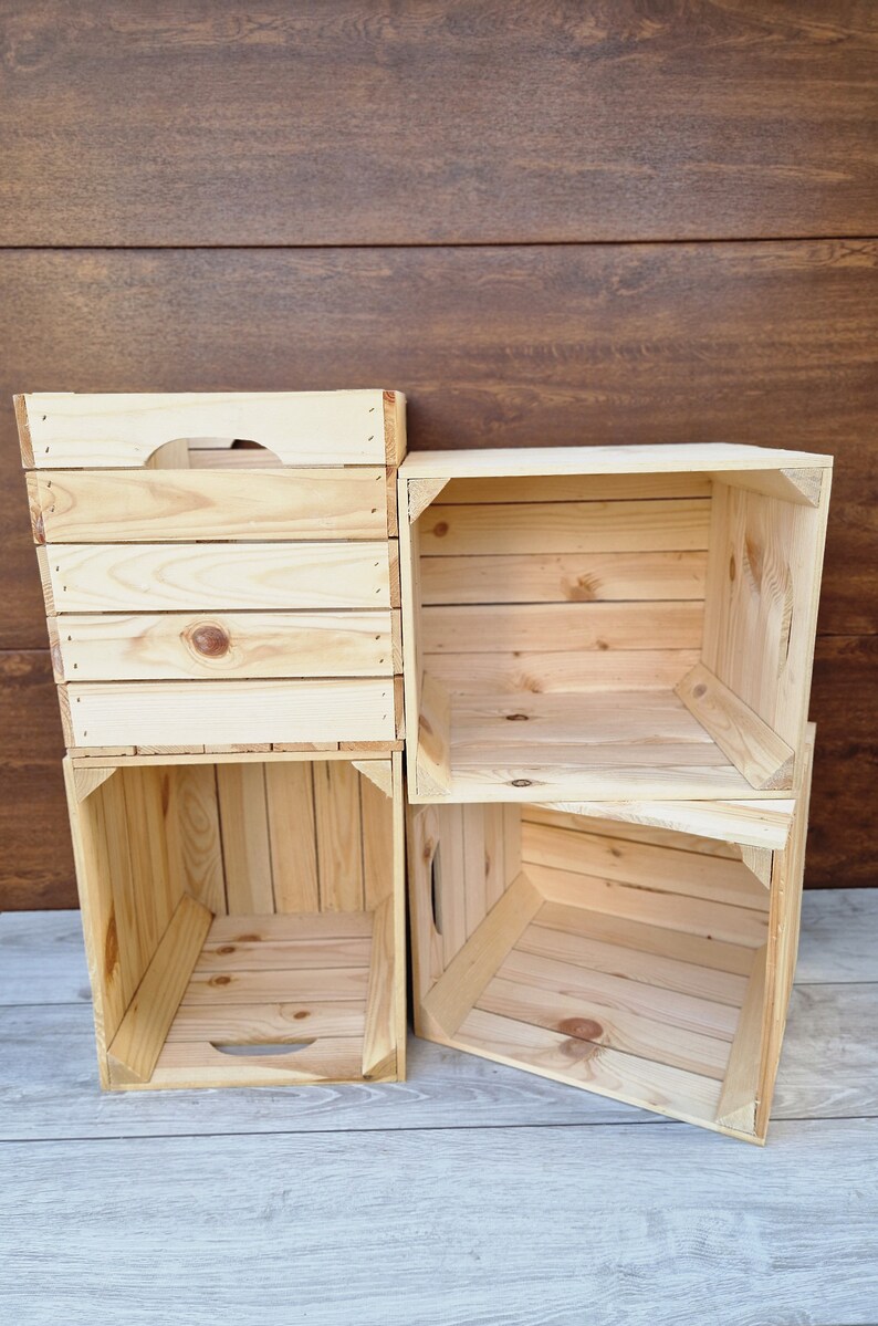 Wooden Crate for Kallax Unit 33x38x33cm Storage Wooden Etsy