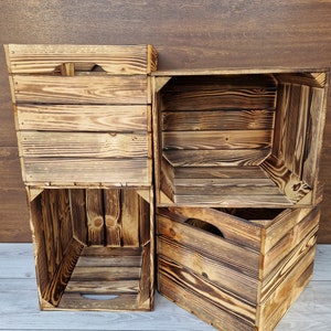 Wooden Crates For Kallax Unit, 33x38x33cm Storage And Decorative Clean Boxes