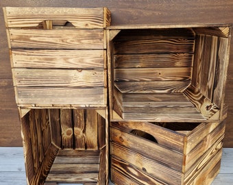 Wooden Crates For Kallax Unit, 33x38x33cm Storage And Decorative Clean Boxes