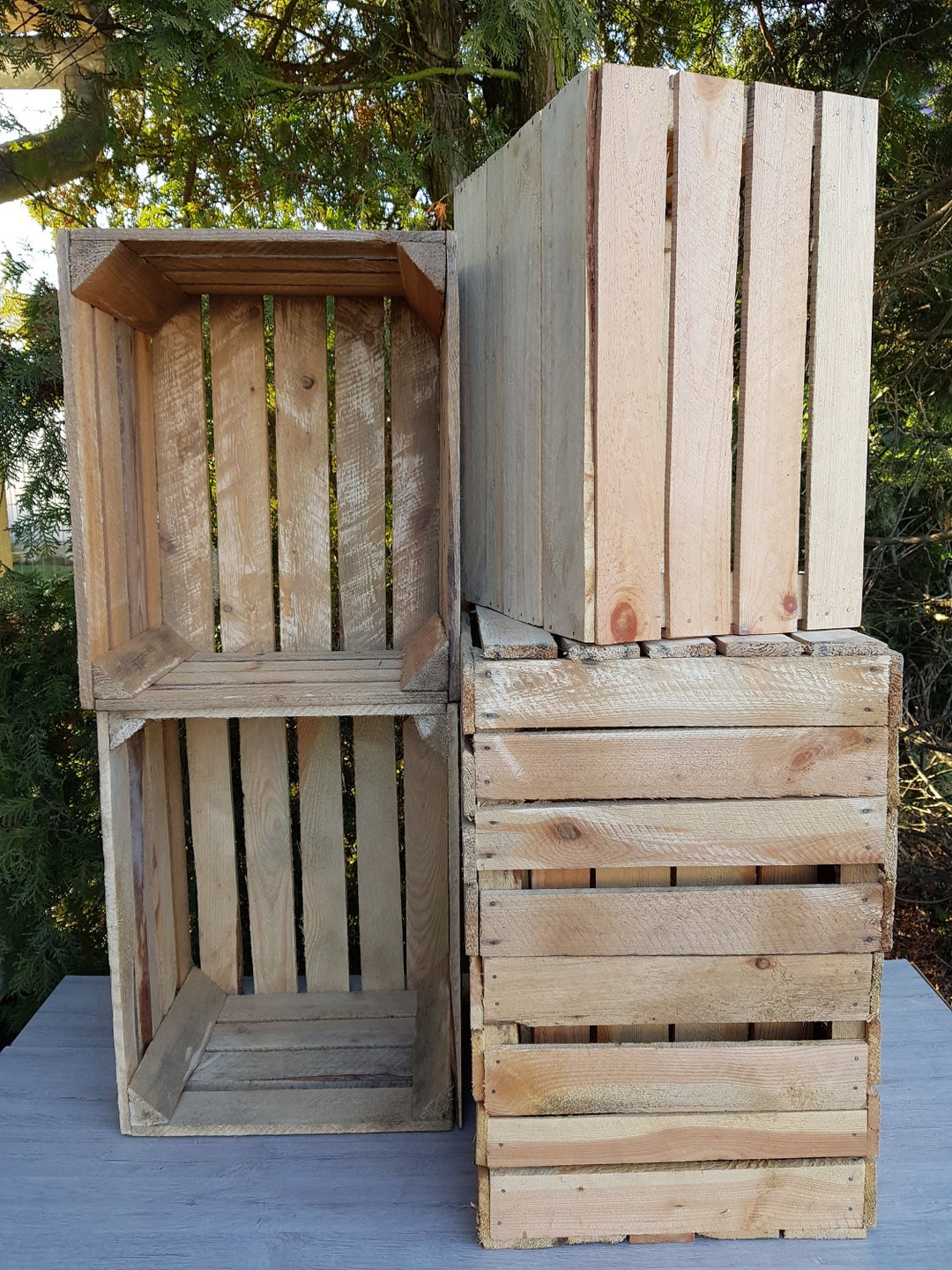 large apple crates