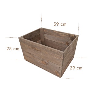 Solid Wooden Dark Wood Crates, Set Of Storage Box, Display Stand, Boxes Are Ready To Use 画像 2