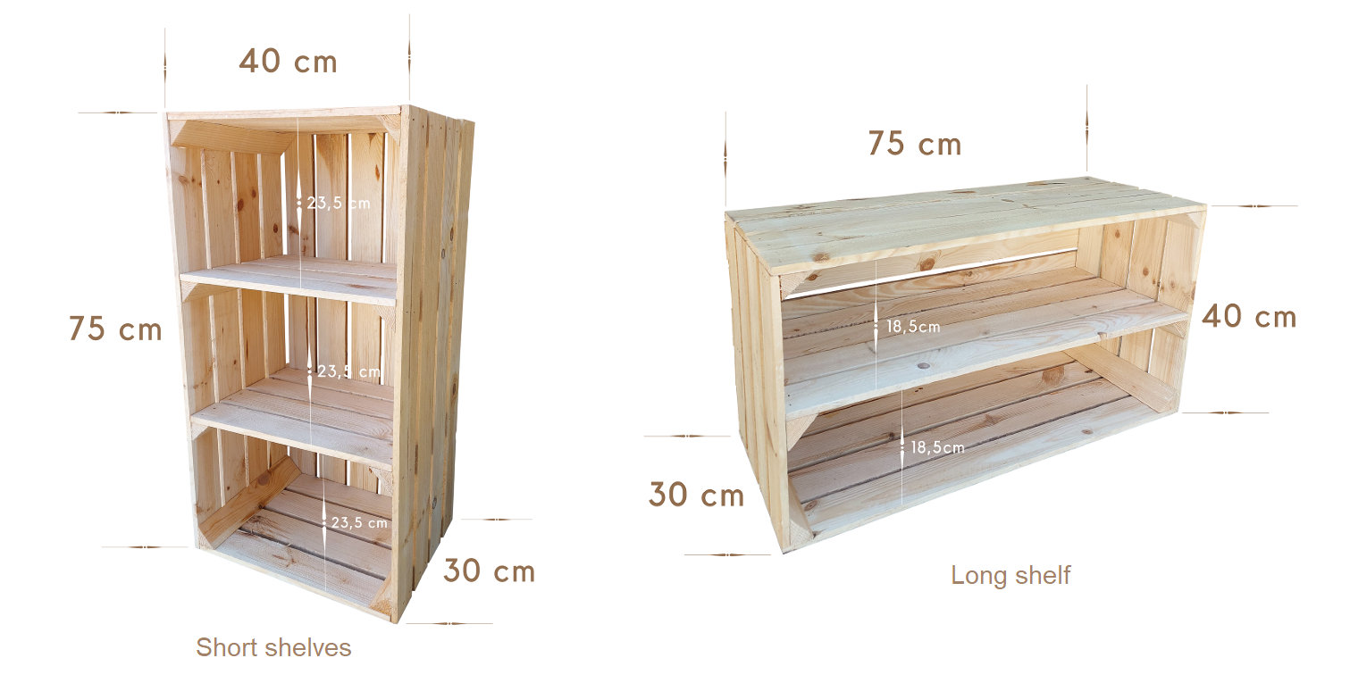 Caja de madera de 40.0 x 27.9 x 9.3 Cms