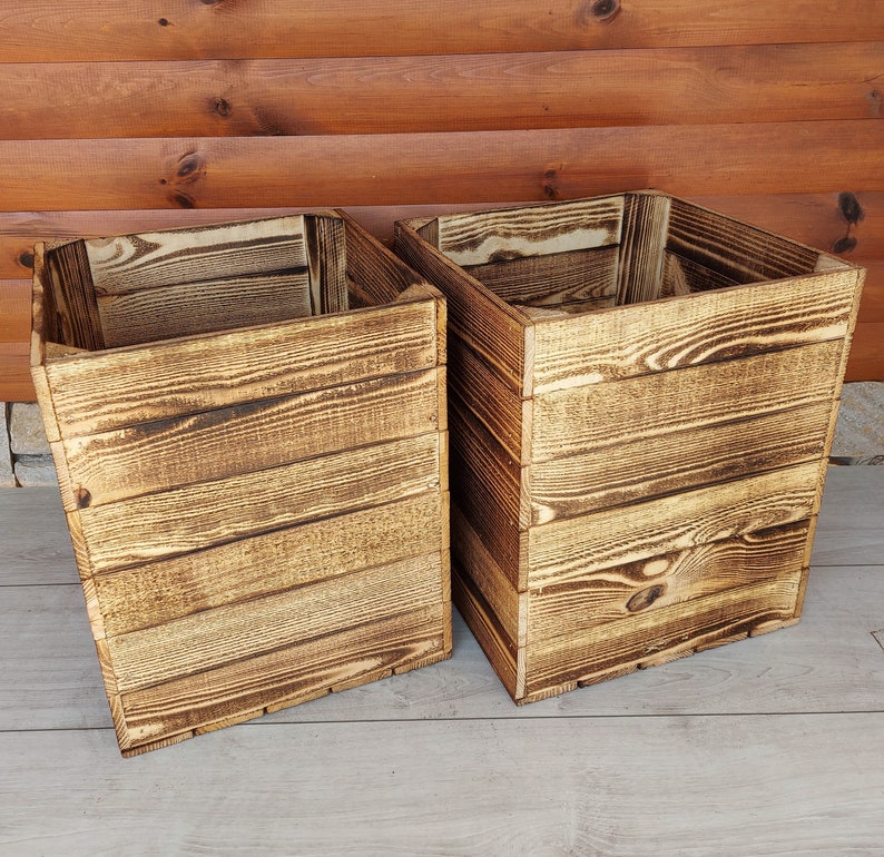 Wooden Kallax Crates 33x38x33 Storage Basket Natural or Etsy