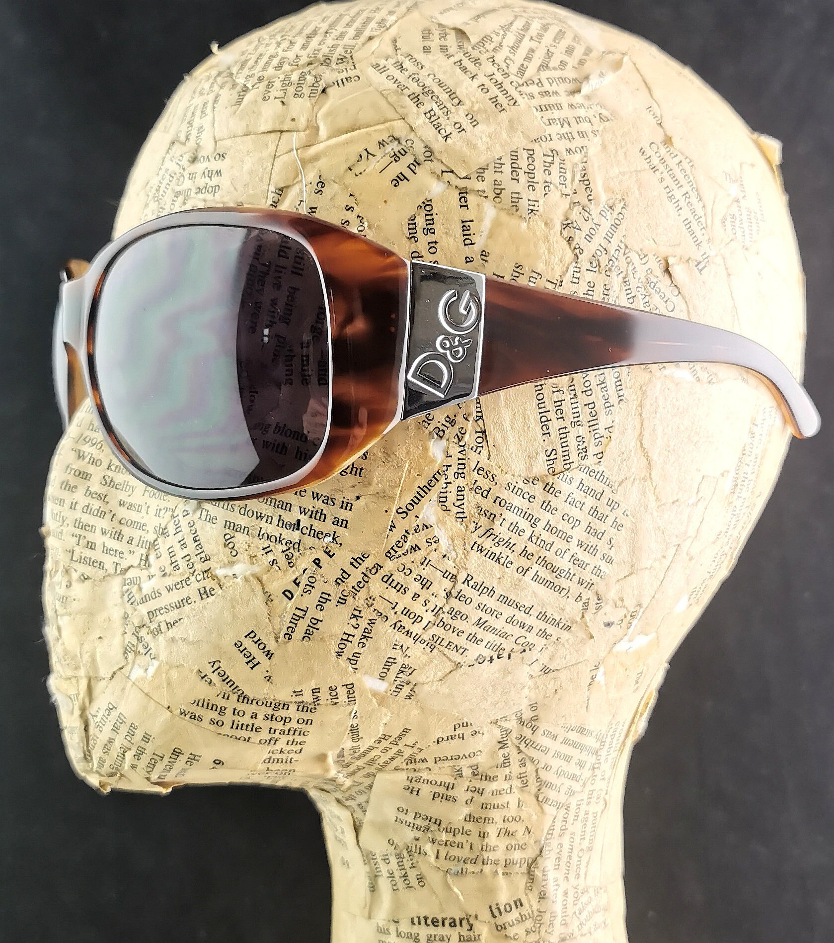 Vintage Dolce and Gabbana Faux Tortoiseshell Sunglasses  display picture 1