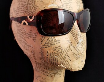 美品✨ BVLGARI ブルガリ・ブルガリ ゴールドロゴ べっ甲調 サングラス ブルガリ フェイクべっ甲サングラス、ゴールドトーンロゴ - Etsy