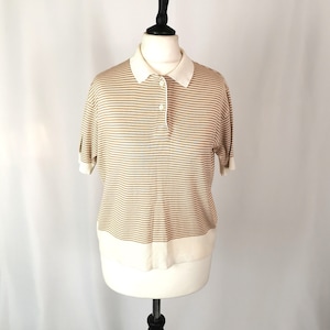 Vintage Escada ladies knit polo shirt, top