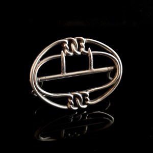 Antique Victorian silver buckle, belt buckle