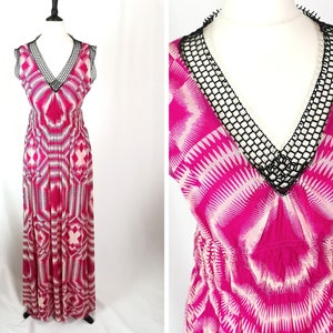 Vintage 90s Jean Paul Gaultier Soleil maxi dress, Abstract, tie dye