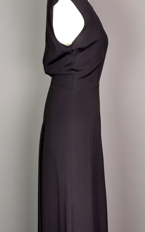 Vintage 1930's bombshell dress, Rayon crepe, gold… - image 3