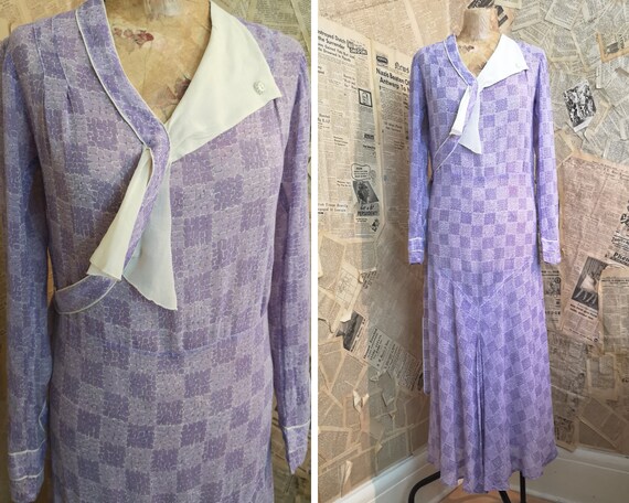 Vintage 1920's cotton day dress, Liberty and Co