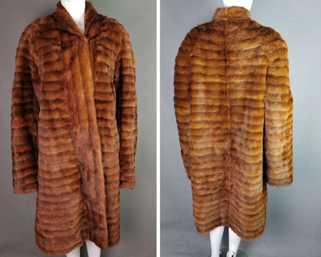 Vintage 1970s Coney Fur Coat, Long Etsy UK