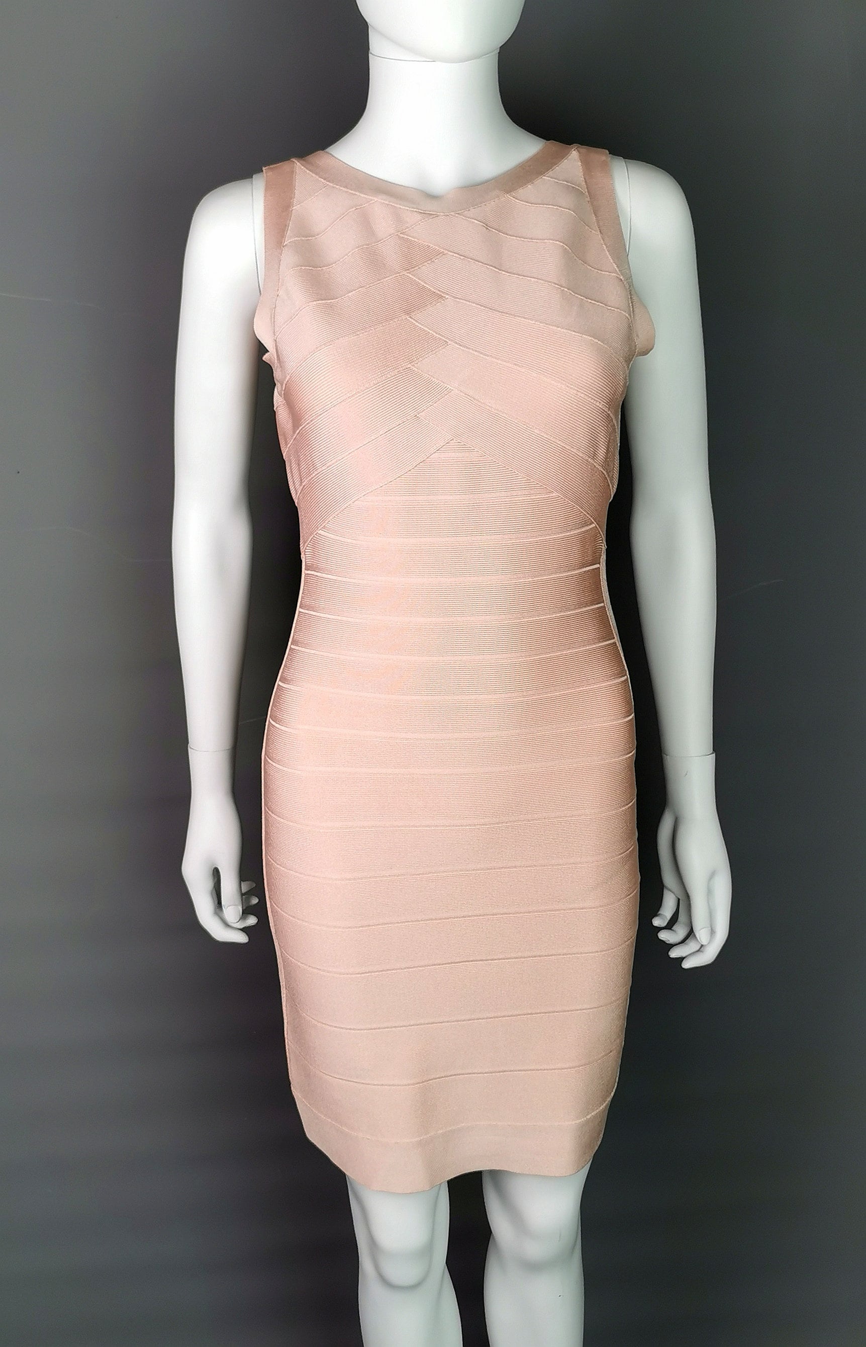 Vintage Herve Leger Bandage Dress, Dusky Pink, Ice Rose - Etsy