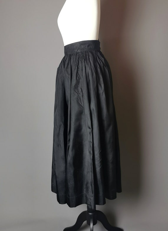 Antique Black Taffeta Skirt 1910's | Etsy UK