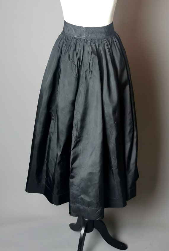 Antique black taffeta skirt, 1910's - Gem