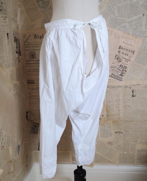 Victorian cotton bloomers, pantaloons