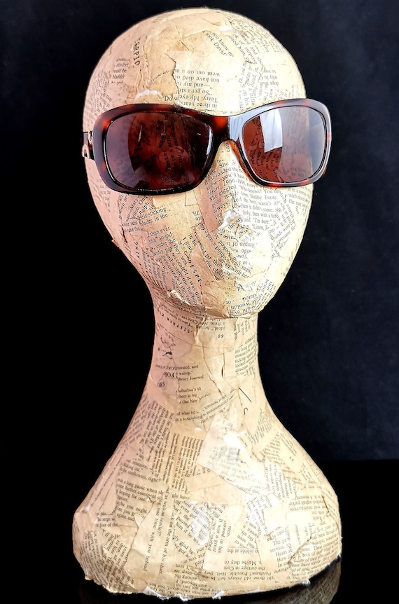 Bvlgari Faux Tortoiseshell Sunglasses, Gold Tone Logo - Etsy display picture 2