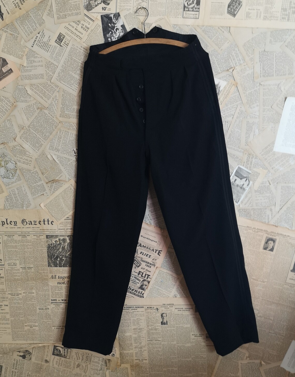 Vintage mens 1940s fishtail trousers Austin Reed Etsy