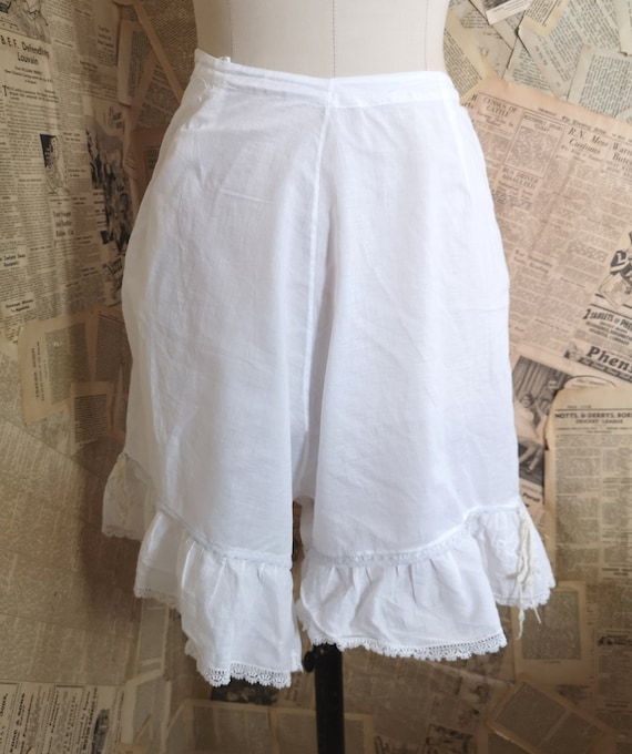 Antique Victorian cotton bloomers, Knickers
