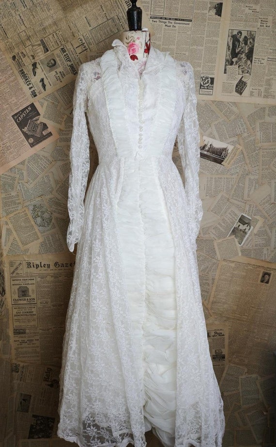 vintage french wedding dress