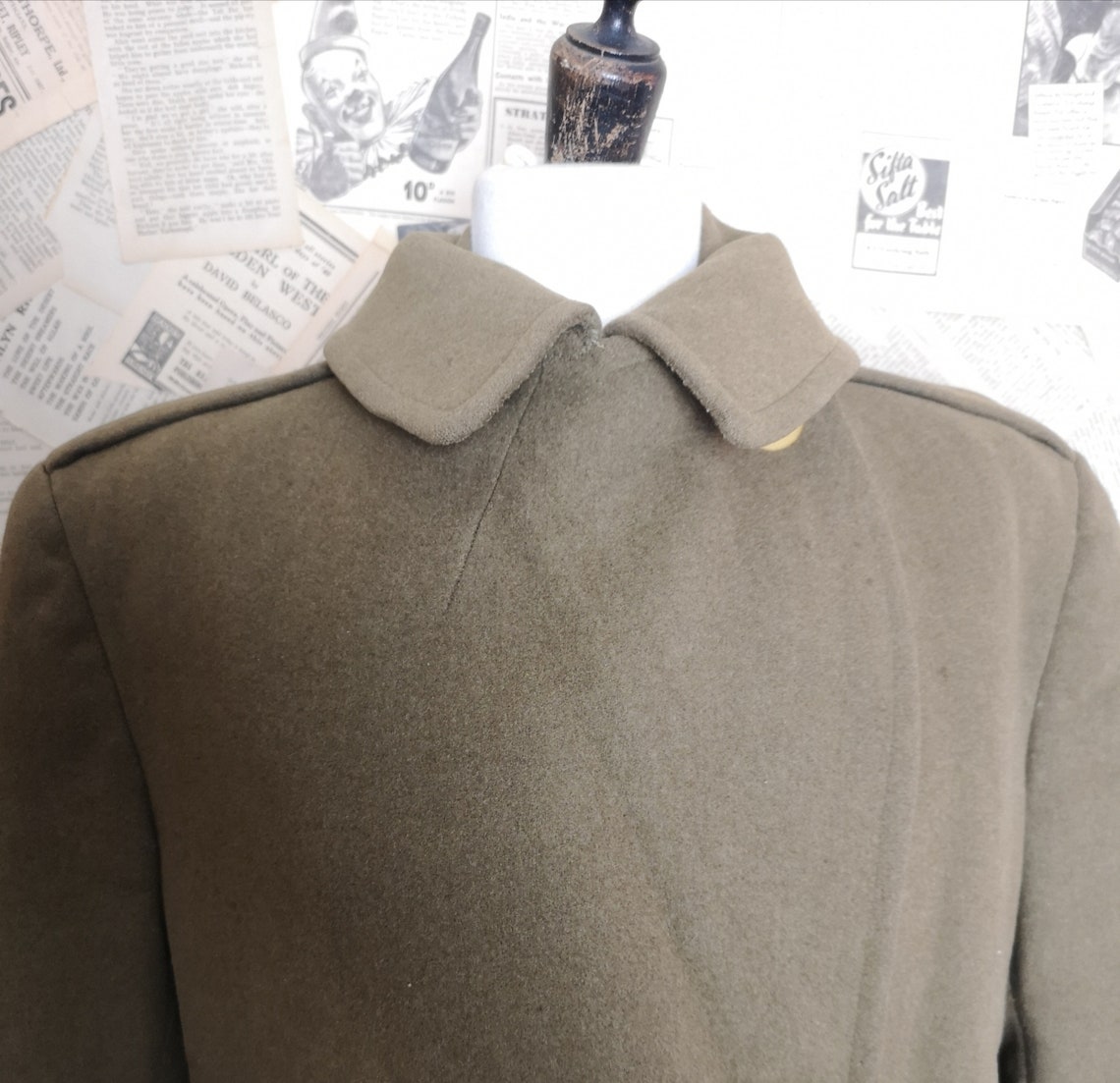 Vintage 40's WW2 mens overcoat Regulation British Army | Etsy
