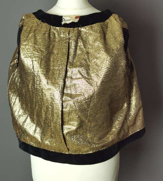 Vintage 50s cropped velvet blazer, jacket - image 8