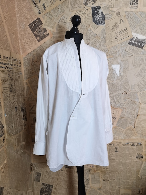 Vintage mens dress shirt, 1930s, Harrods
