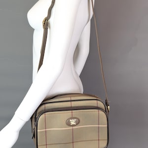 Vintage Burberry Karo Umhängetasche, Handtasche