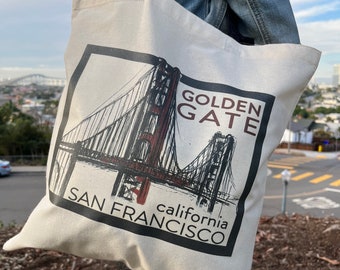 California Tote Bag San Francisco, Big Sur