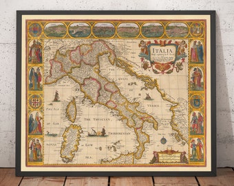 ジョン スピードによる 1627 年のイタリアの古地図 - コルシカ島