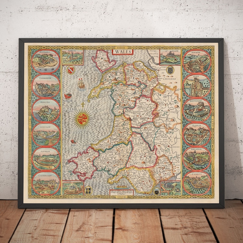 Antique Welsh Poster - Etsy UK