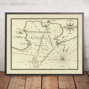 Old Marsaxlokk Harbor, Malta Nautical Chart by Heather, 1802: Marsascirocco Bay, Benisa Tower, Zeitun Church