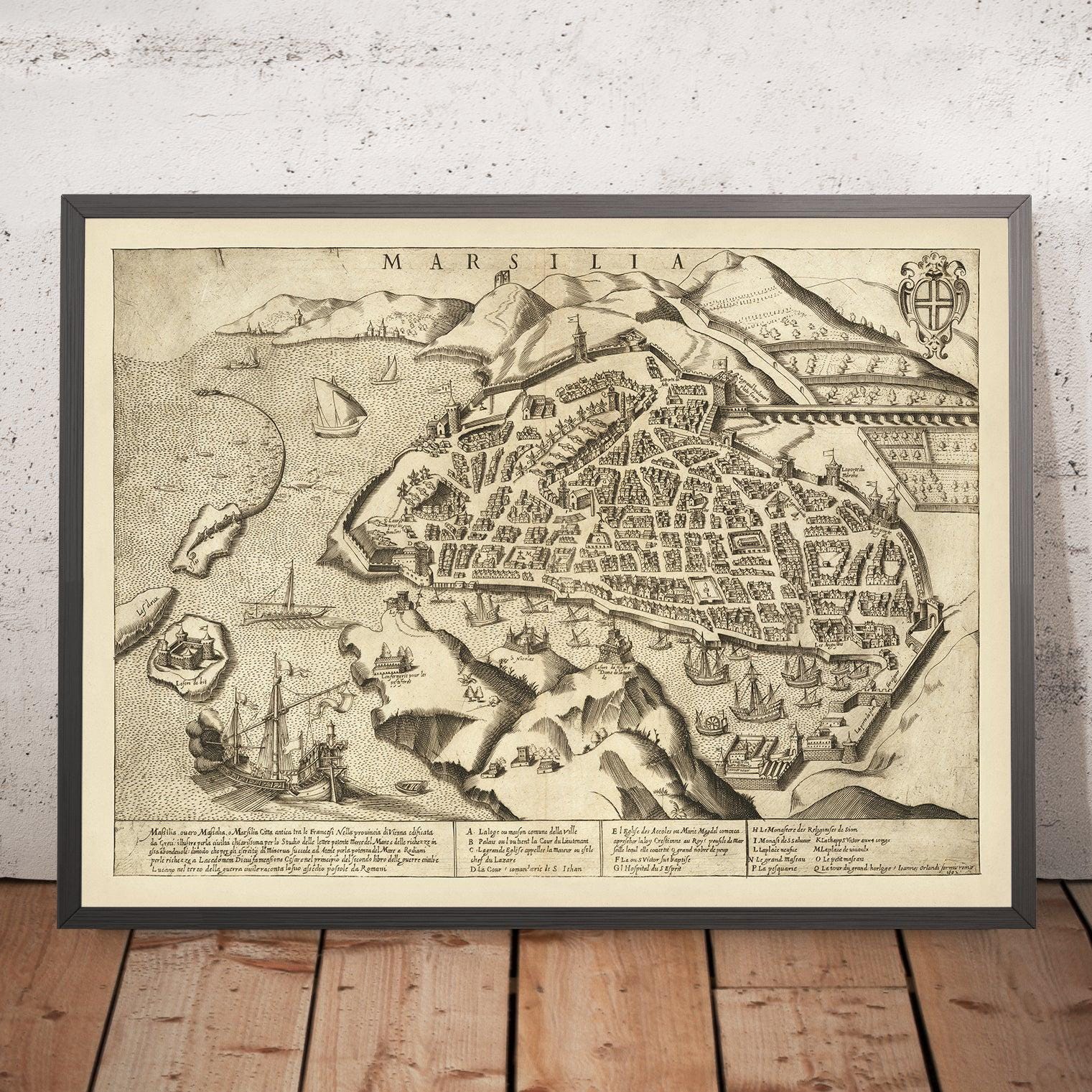 Old Map 1580 - Etsy