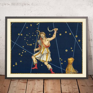 Old Star Map of Bootes by Johann Bayer, 1603 - Celestial Constellation Chart