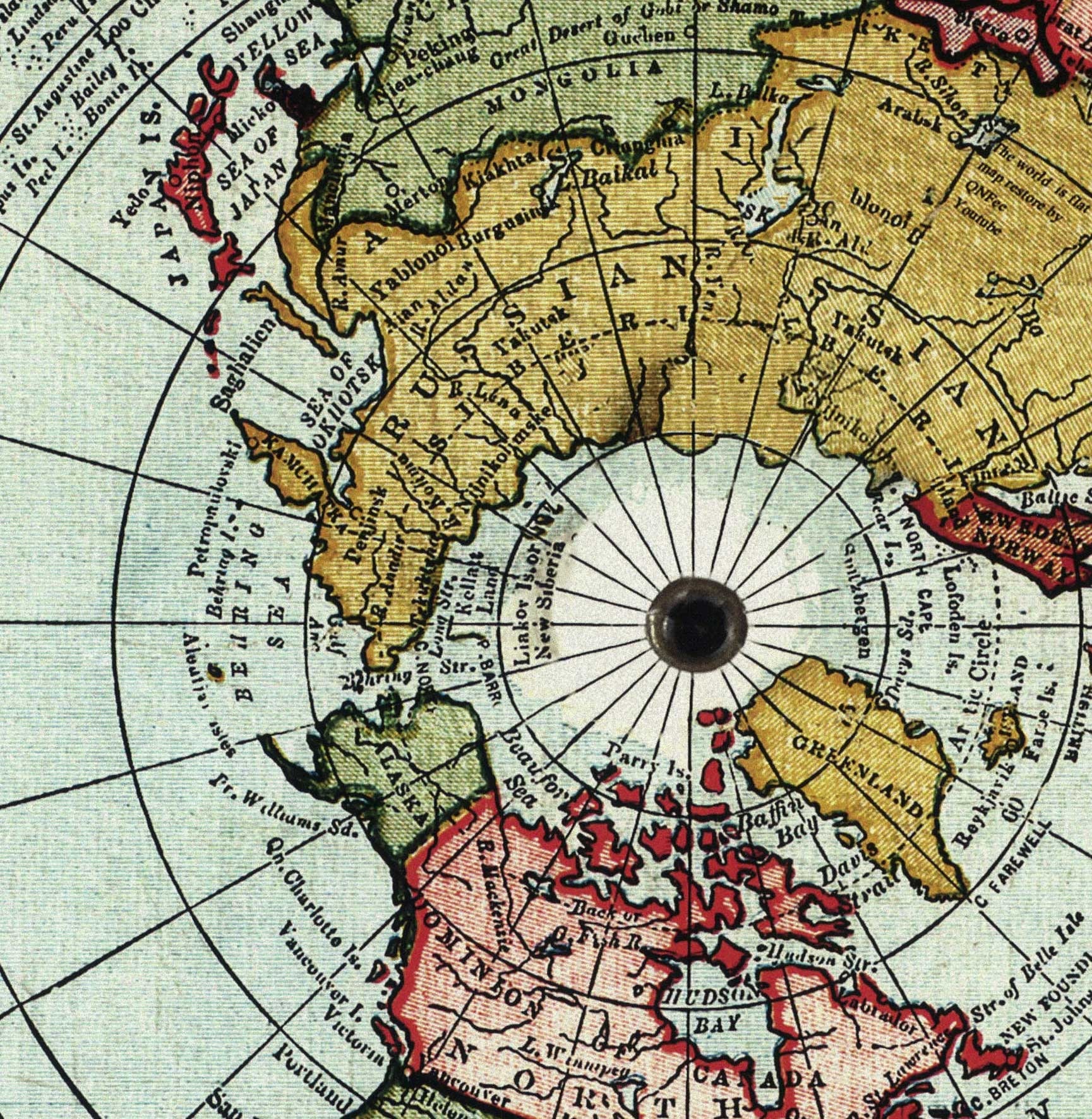 Mappa Della Terra Piatta Del 2025 Incorniciata - Gleason In Bianco - Foto 4