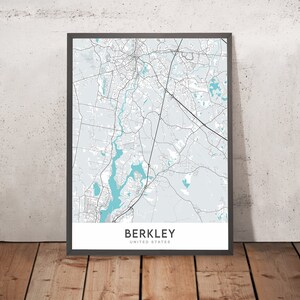 Modern City Map of Berkley, MA: Berkley Common, Dighton Rock State Park, Taunton River, Assonet River, Myricks Conservation Area