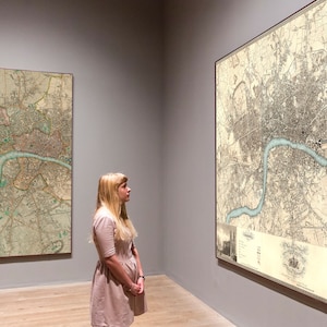 Grande mappa antica di Londra di C&J Greenwood, 1830 - Esclusiva Blue Thames - Raro regalo con o senza cornice