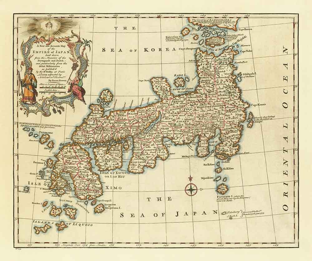 日本の税徴収に使われた200年前の古地図「近江国絵図」を