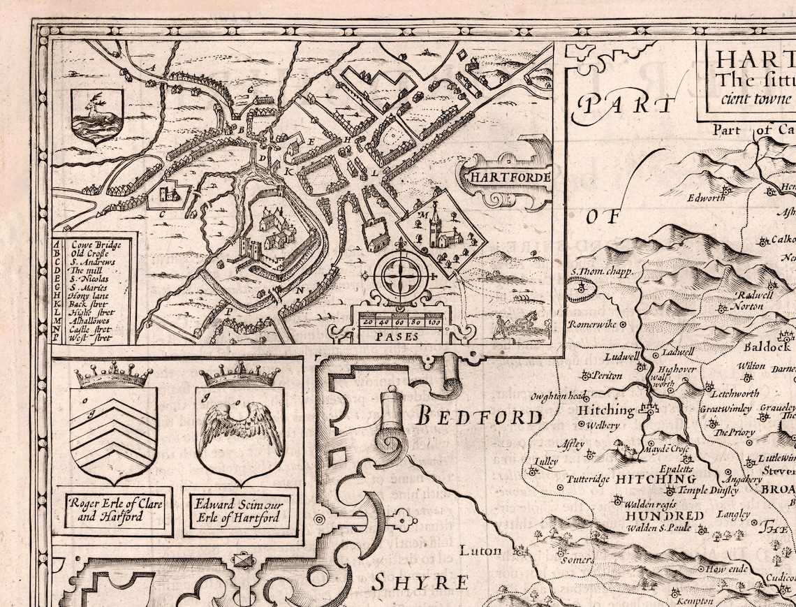 old-map-of-hertfordshire-1611-john-speed-stevenage-st-albans