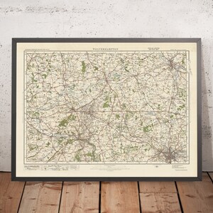 Old Ordnance Survey Map, Sheet 61 - Wolverhampton, 1925: Shifnal, Telford, Newport, Stafford, The Iron Bridge