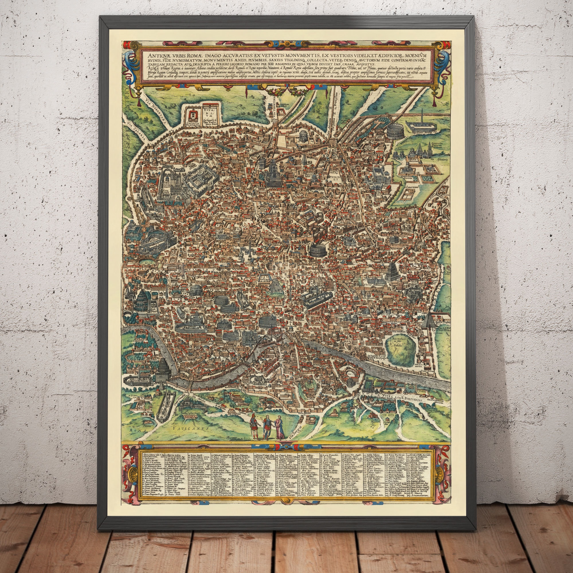 Rome Map Old Bridge