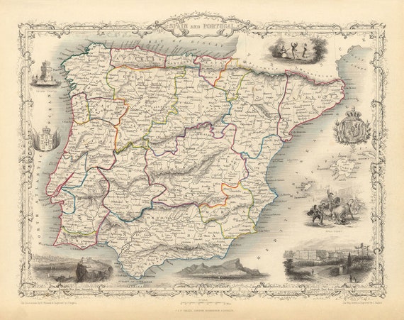 Sold at Auction: MAPA DE PORTUGAL