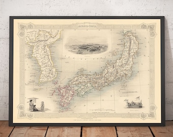 1965年版、日本の紀伊半島のビンテージ地図 - Etsy 日本